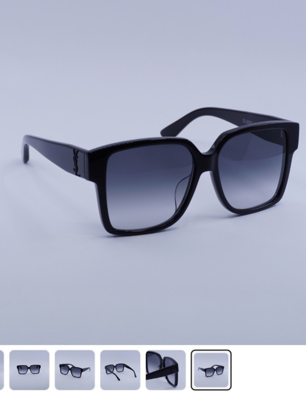 Saint Laurent SL M9/F 002 Shiny Black/Grey Gradient 56-15-145 Sunglasses